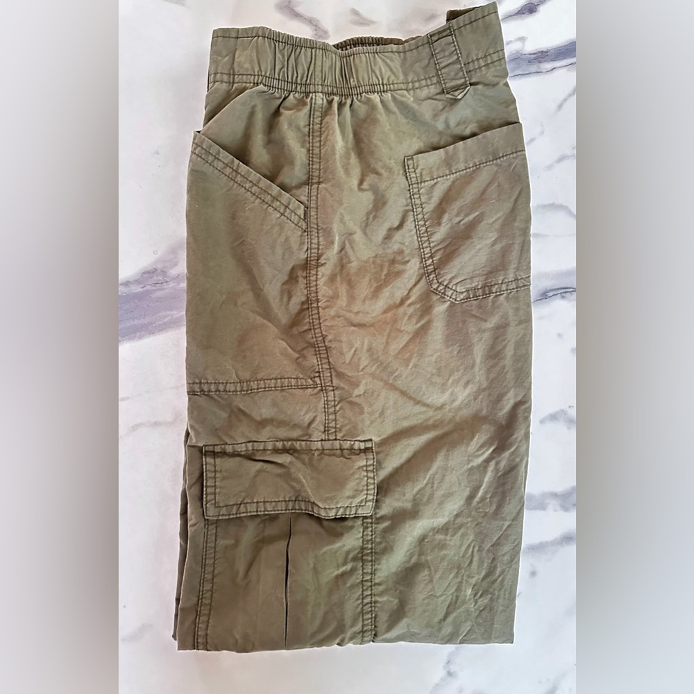 Wide Leg Full Length Cargo Pants